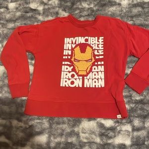 Iron Man red Sweaters 8 kids